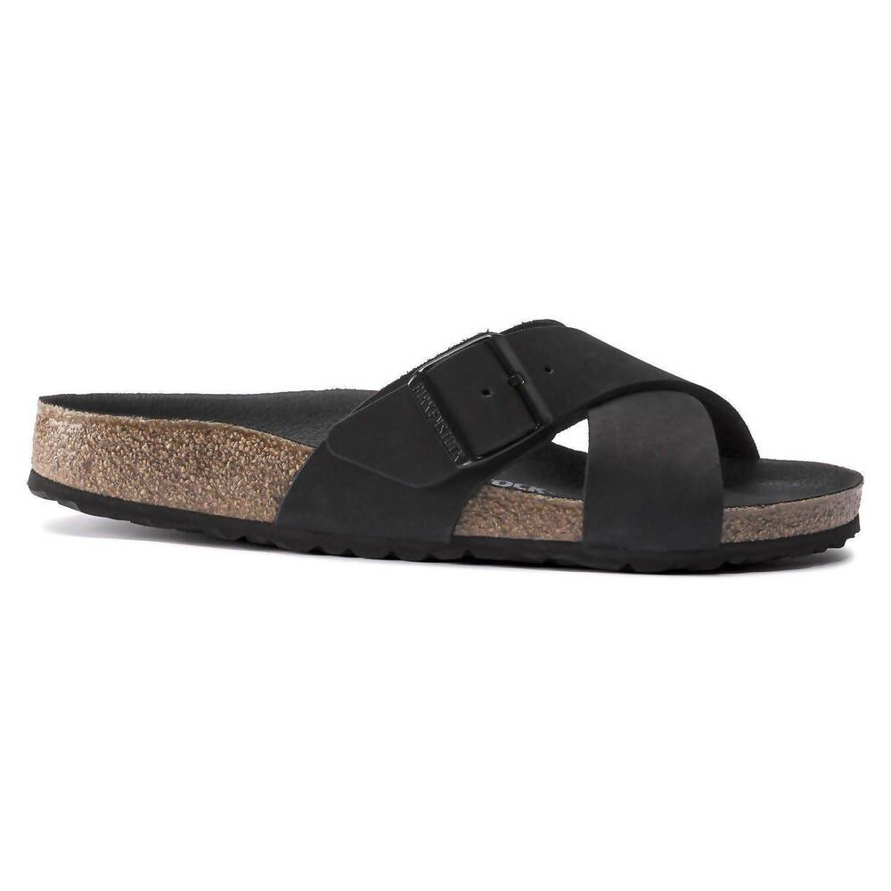 NEW BIRKENSTOCK women's siena sandal in black nubuck